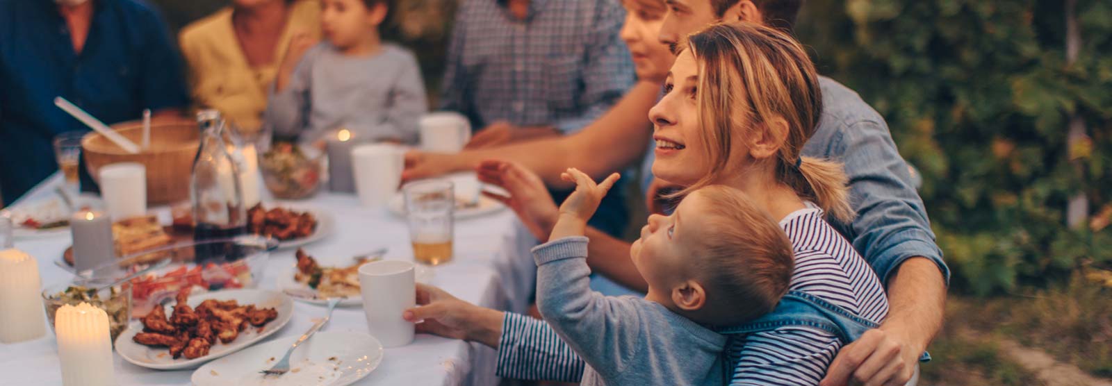 Family having a picnic